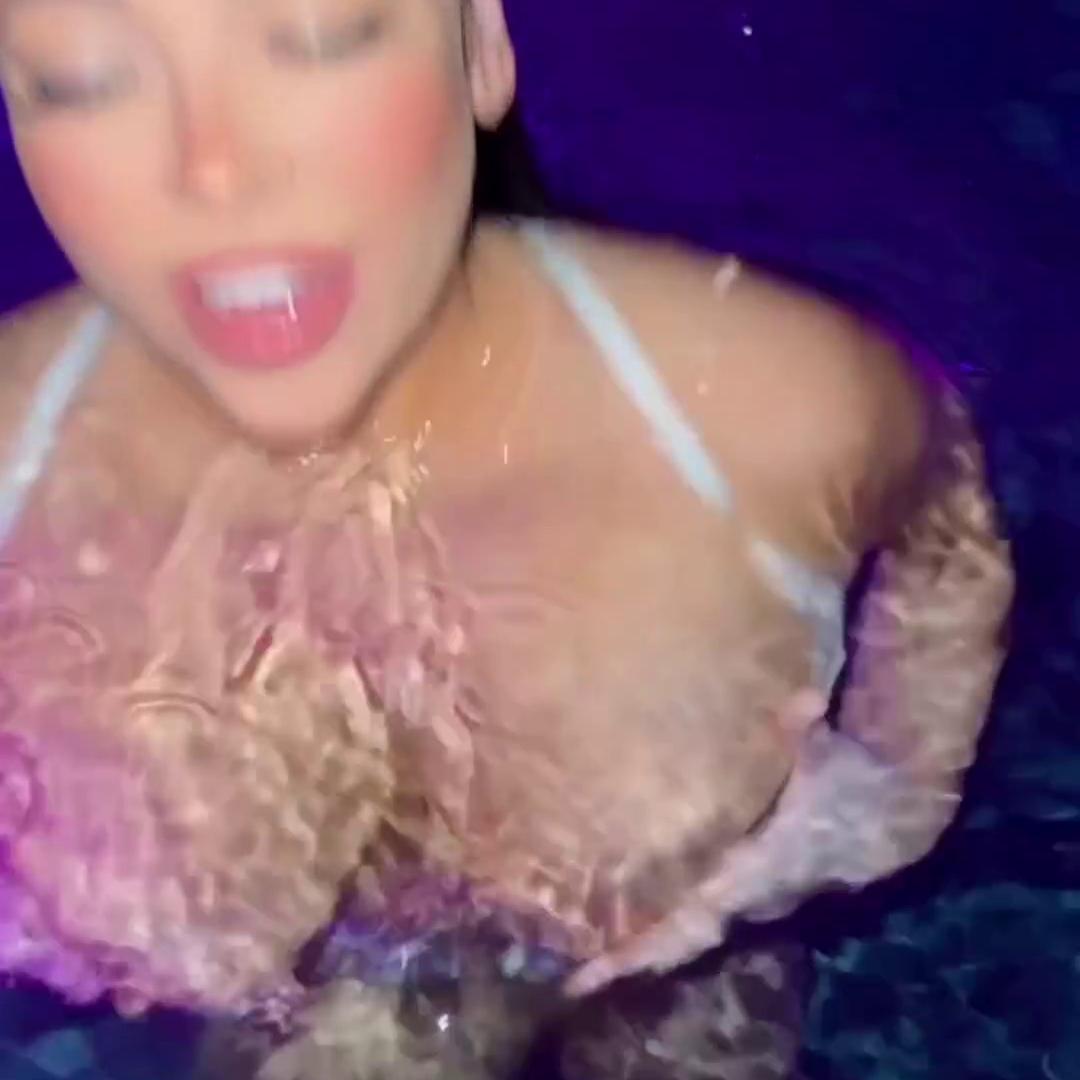 Jenni Neidhart Nude Lingerie Pool Strip Onlyfans